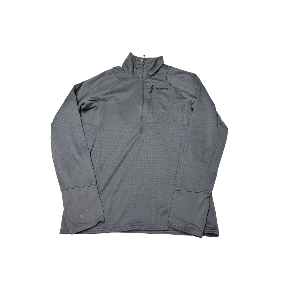 Patagonia Mens R1® Pullover Half Zip Fleece Pullover Grey Medium 40108 SP14